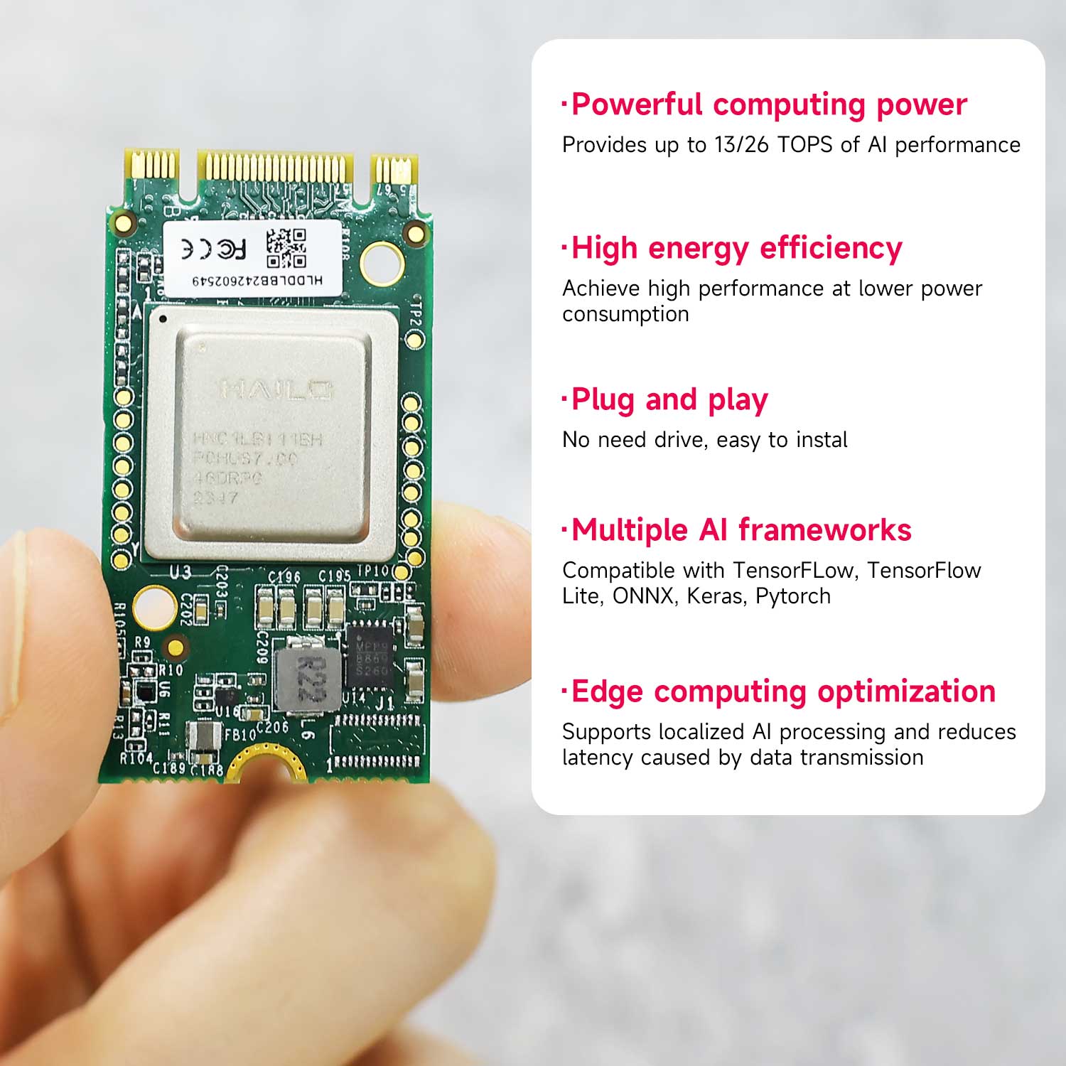 Hailo 8/8l Ai Acceleration Mod - Raspberry Pi Ai Kit Hailo-8L ulasan dan harga